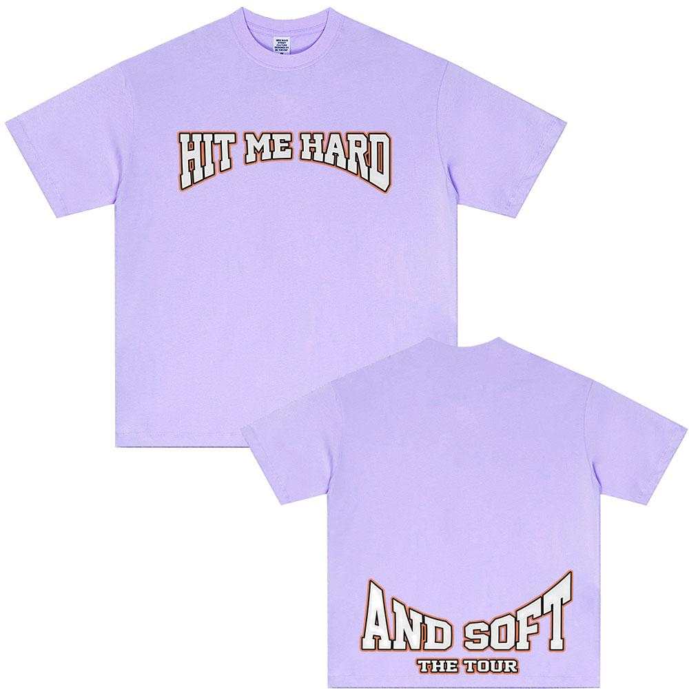 Hit Me Hard and Soft Tour 2025 Hot Sale Fan T Shirt Unisex Women Fashion Pop Music Tshirts Casual Oversized Short Sleeve Tshirt