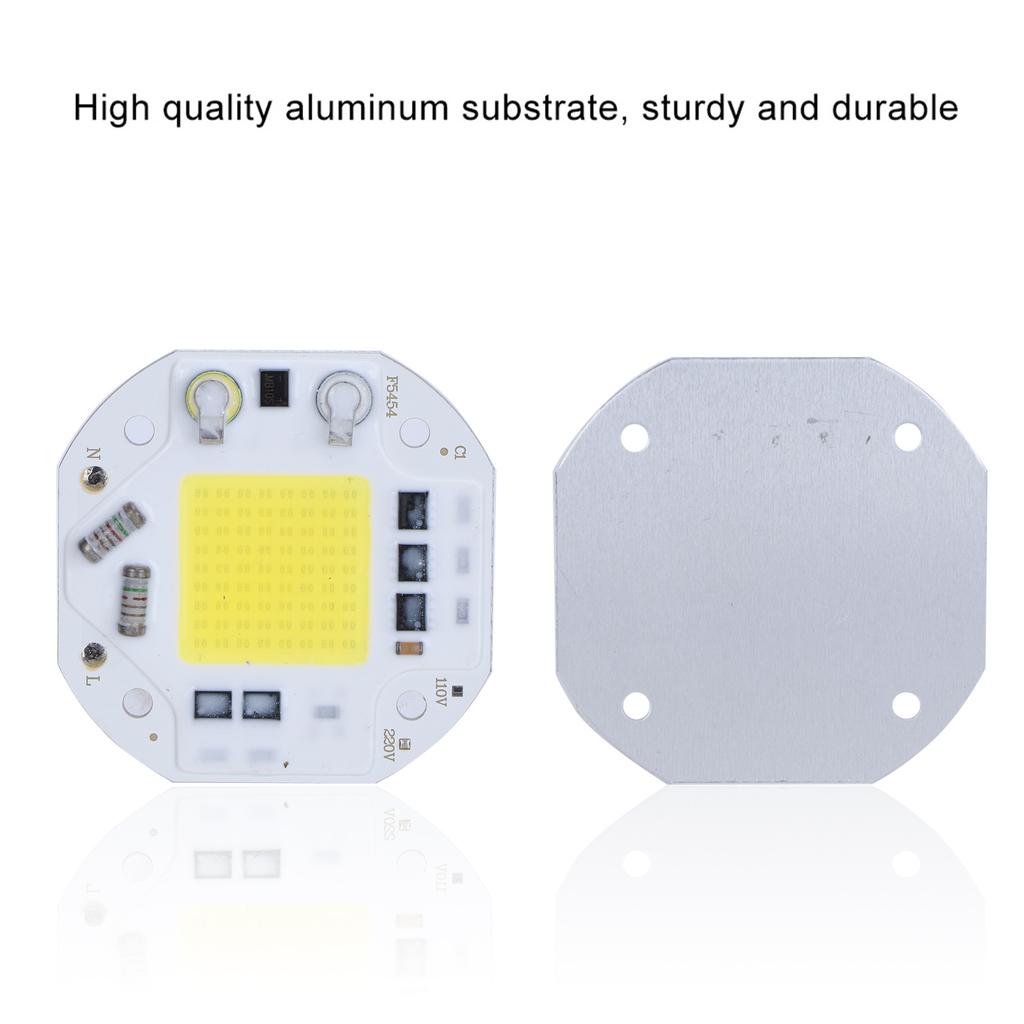 AC220V 50W Integrated Chip Light Source High Bright COB Bead   Bulb Warm White