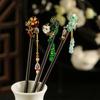 1Pc Petal Hairpin New Chinese Style Tassel Hairpin Fresh Wood Ancient Headwear Sandalwood Hairpin Tassel