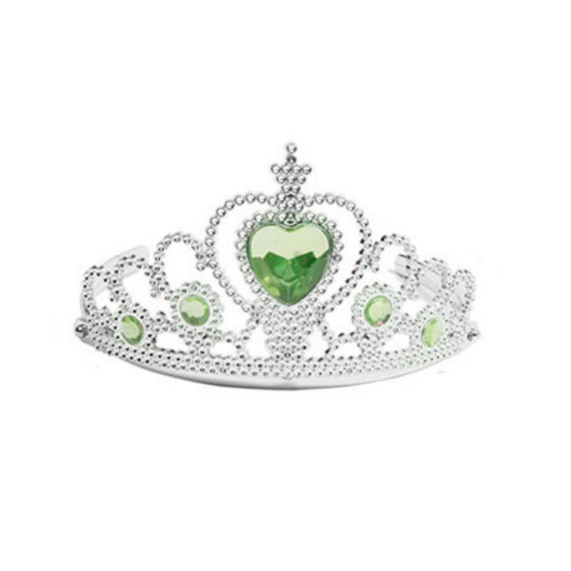 Fascia con Corona a Forma di Cuore in Plastica per Bambini per Festival, Compleanni e Feste - Accessorio per Capelli da Principessa