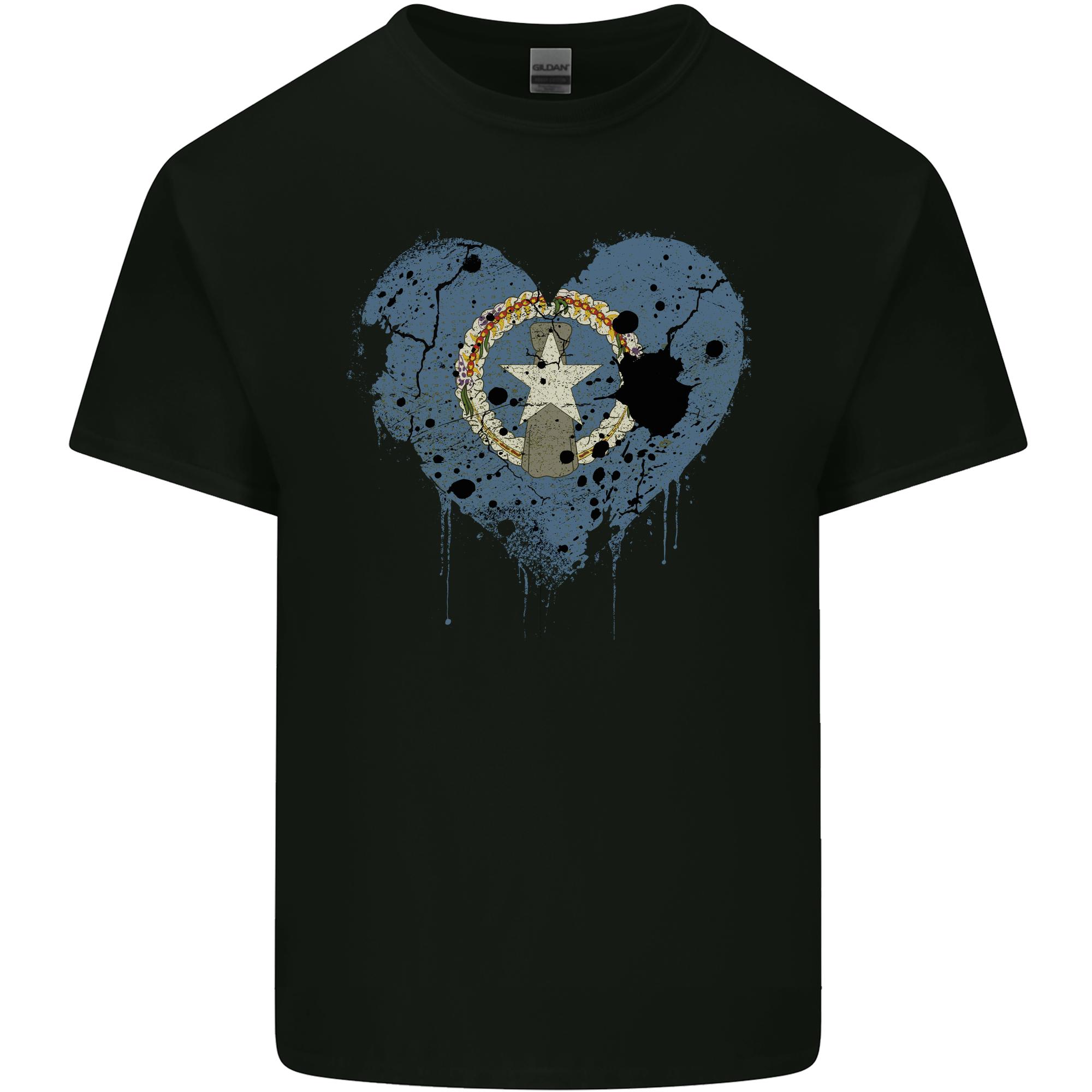 Love Flag Northern Mariana Islands Football Unisexs Light Cotton TShirt S