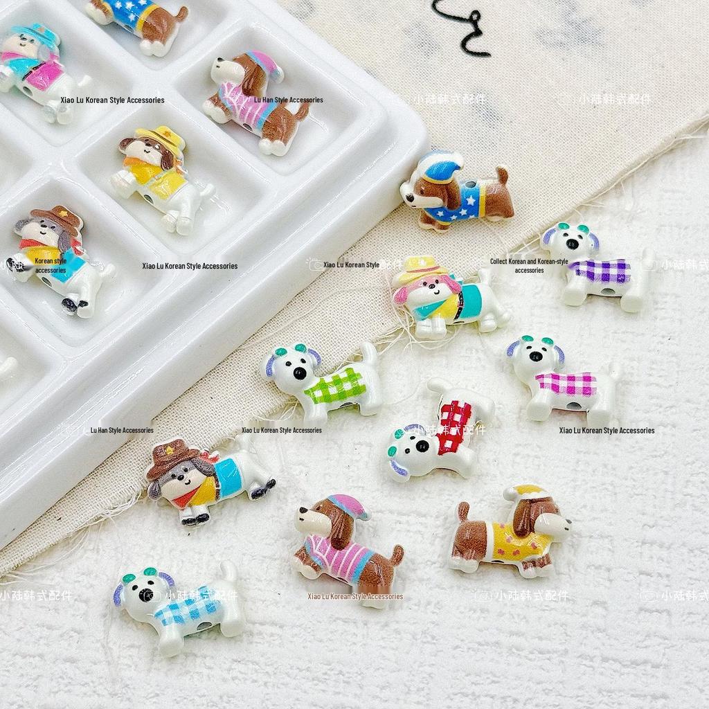 Cartoon-Welpen-Perlen für DIY-Schmuck & Accessoires