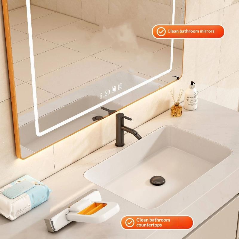 1/2Pcs Self-Squeezing Desktop Mops Handheld Sponge Mop For Home Bathroom Kitchen Foldable Tabletop Scrubber Mini Cleaning Tools