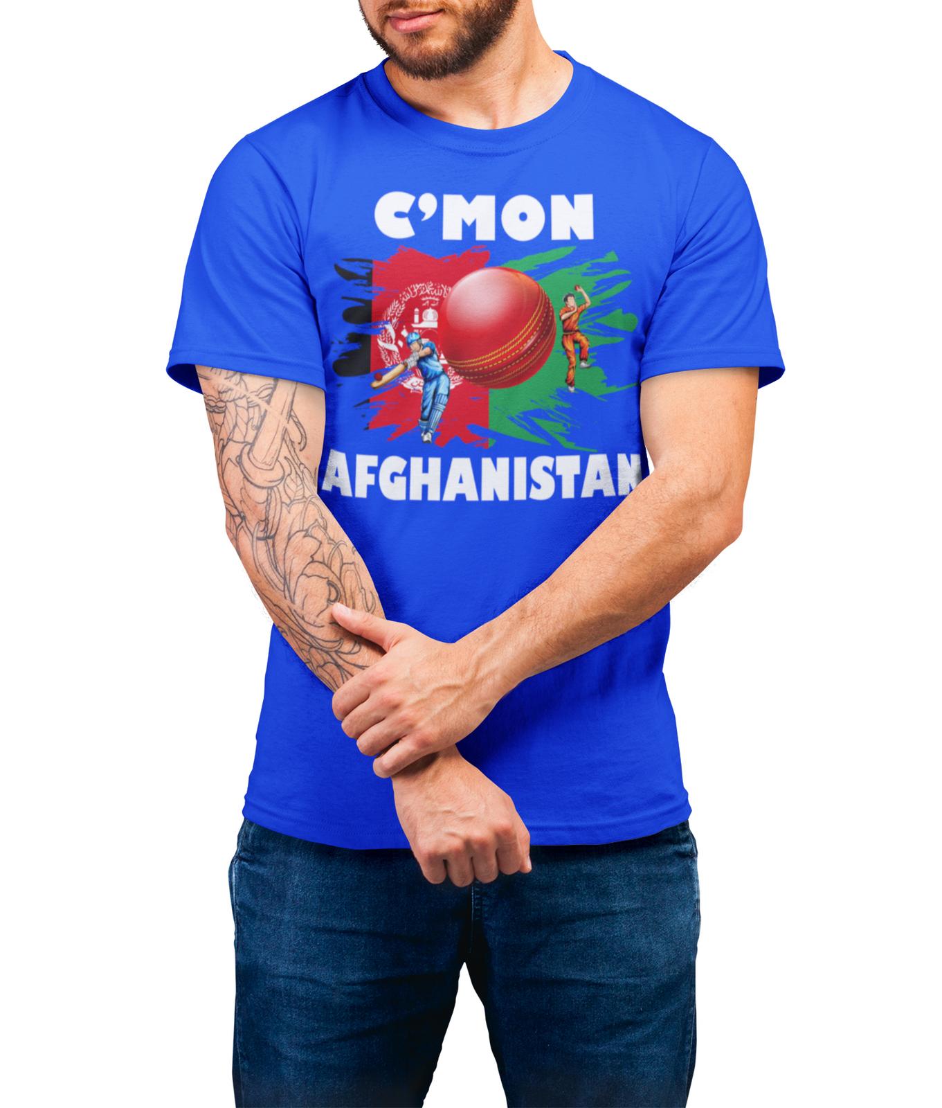 Cmon AFGHANISTAN Cricket Eco Friendly T-Shirt Mens Womens Tees Top Mens Womens Jersey L