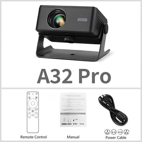 Aun A32 Pro Android 13 Projektor Bærbar Kino Hjemmekino Mini LED-projektor 3D WiFi For Telefon Datamaskin 4K Video 1080p Film
