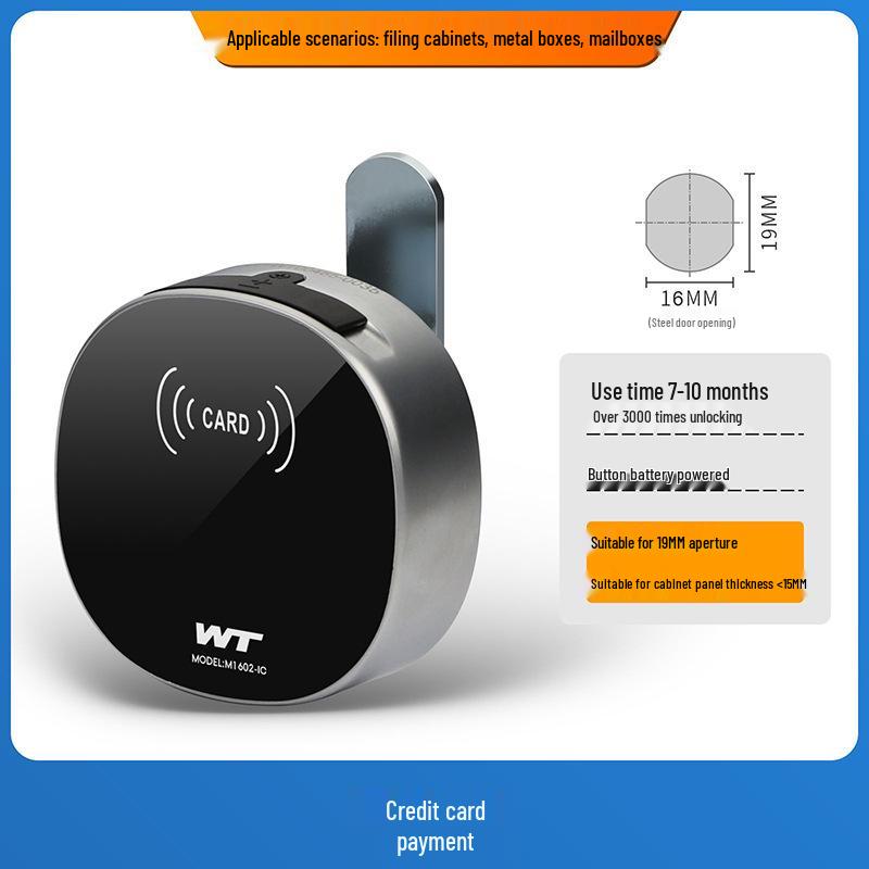 Smart Bluetooth Fingerprint Drawer Lock - Password & Three-Way Lock for Desk, Cabinet, or Mailbox