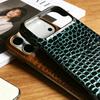 For IPhone 18 17 Pro Max Genuine Leather Crocodile Pattern Case with Magsafe Magnetic Luxury Cowhide Cover for IPhone 18 Pro Max