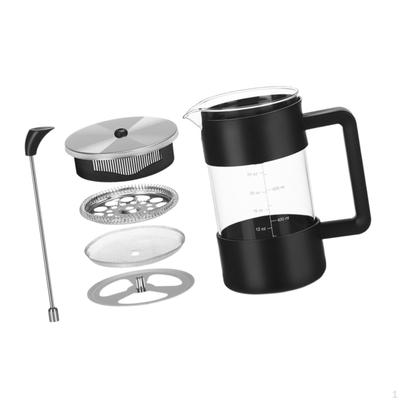 Cafetière à piston, Verre à thé facile à nettoyer, Théière, Cadeau, avec pour Café