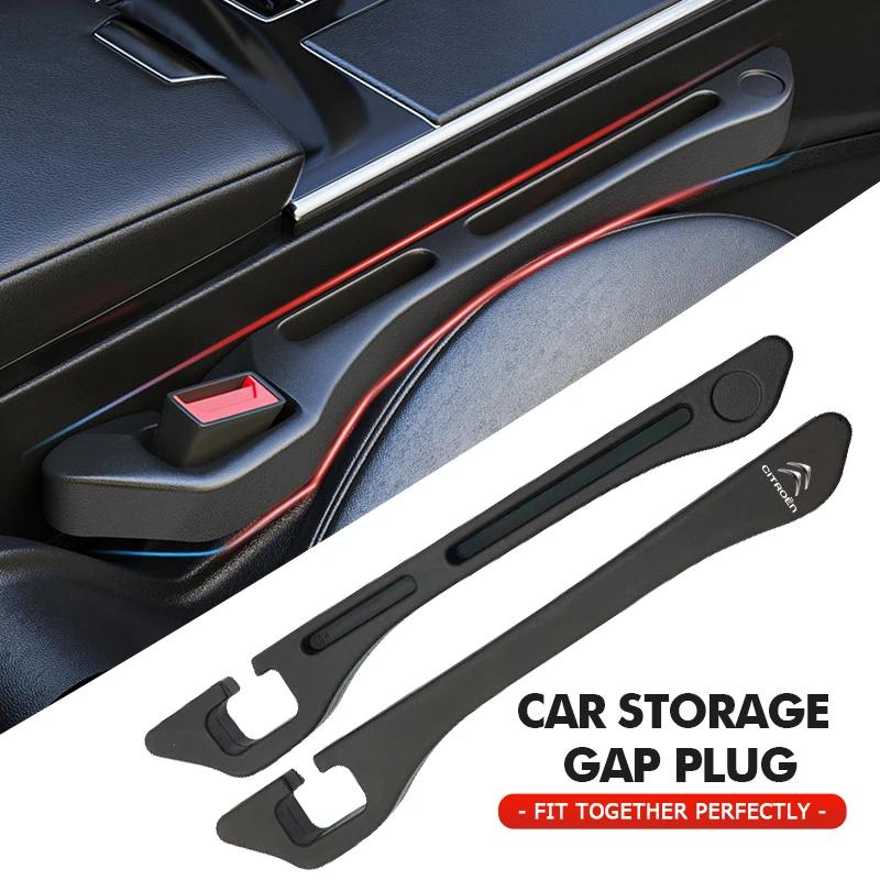 2pcs Car Seat Gap Filler Side Seam Plug Leak-proof Filling Strip For Citroen C5 C1 C2 C6 C4L DS3 DS4 DS5 C-Elysee Grand Berlingo aia256