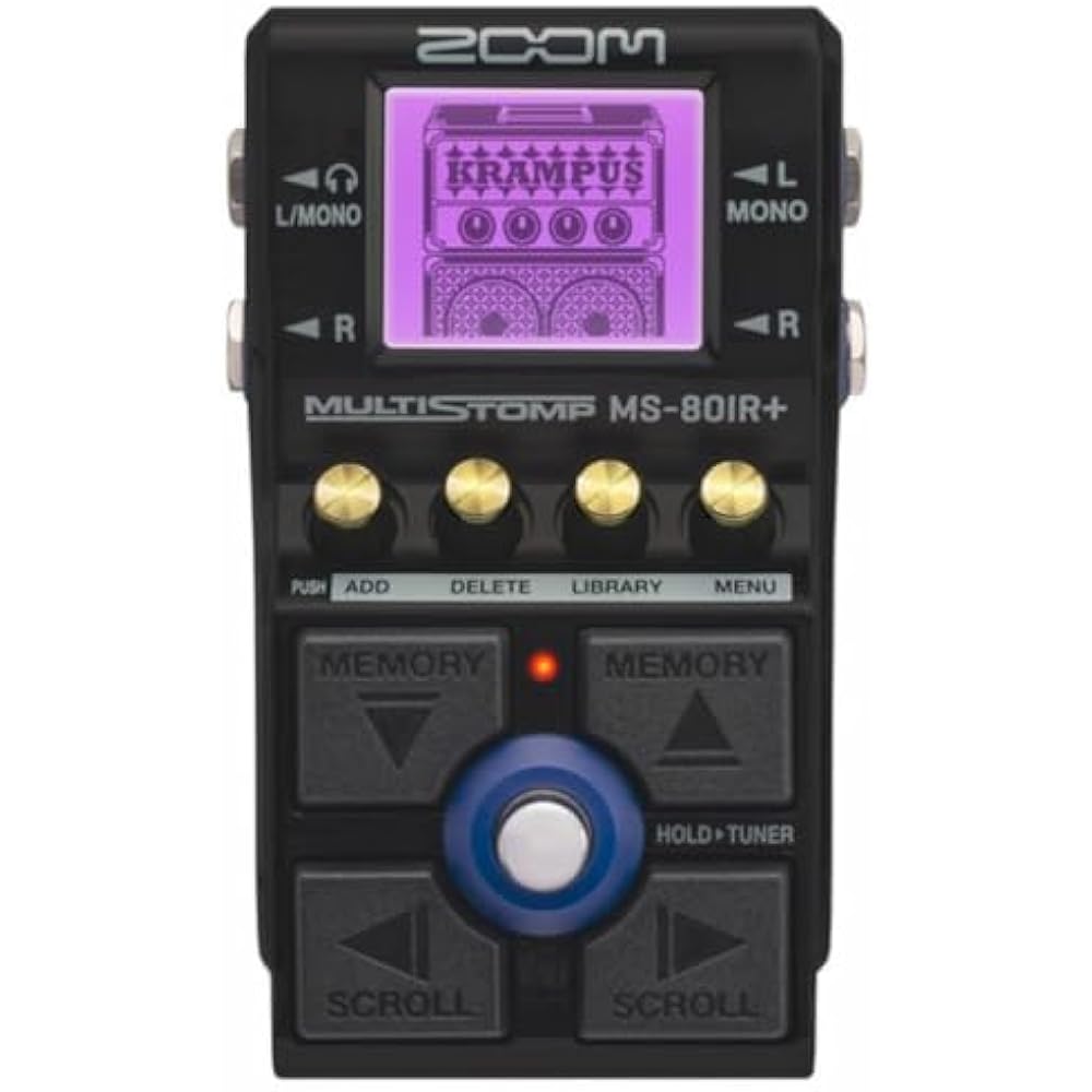 ZOOM MS-80IR Plus Multi Stomp Pedal IR Cabinet Simulator 23 Guitar Amp Models [Domestic Genuine M...