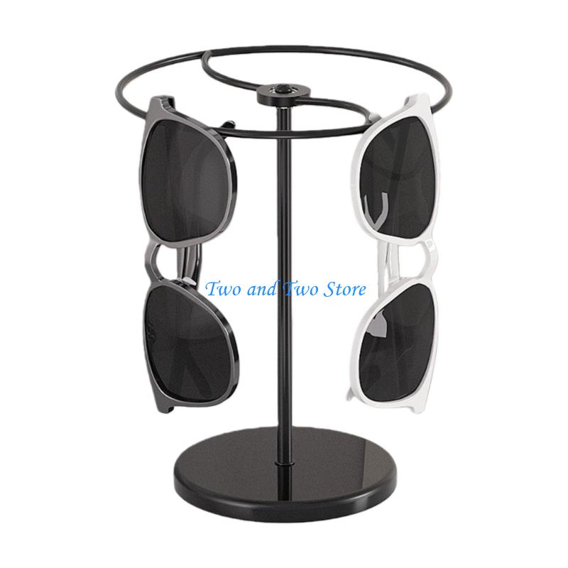 HX6F Space Saving 360 Degree Sunglasses Rack Efficient Display Multiple Pairs Retail Sunglasses Holder For Compact Showcases чёрный