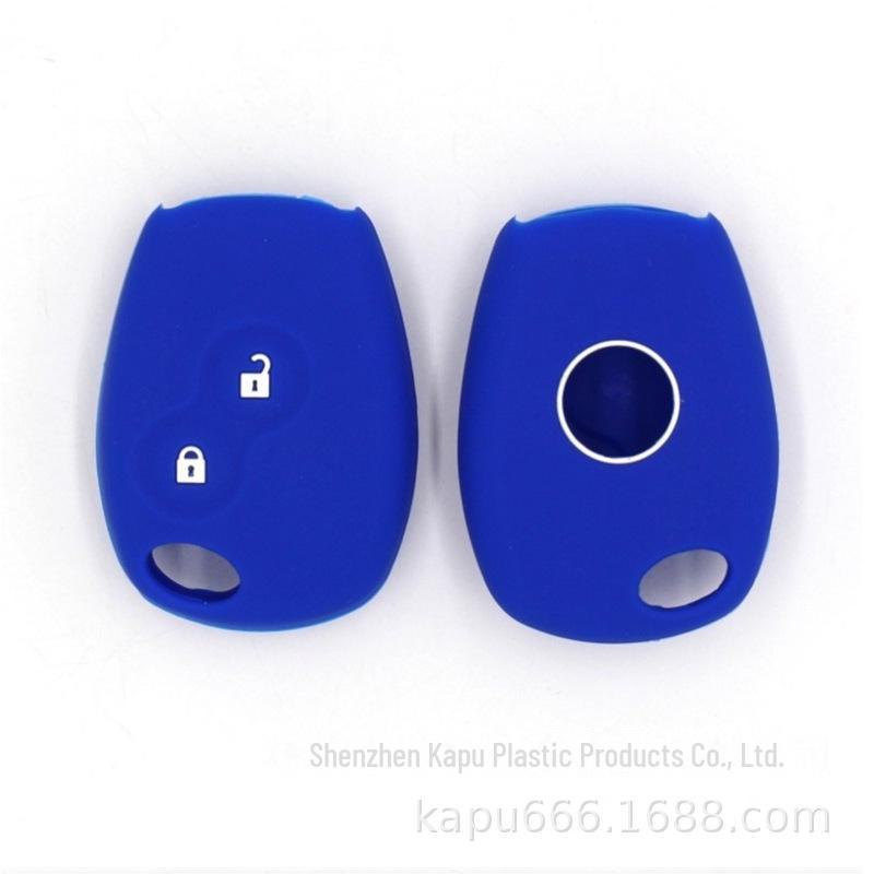 Custodia in Silicone Multicolore Smart a 2 Pulsanti per Chiave Auto Renault