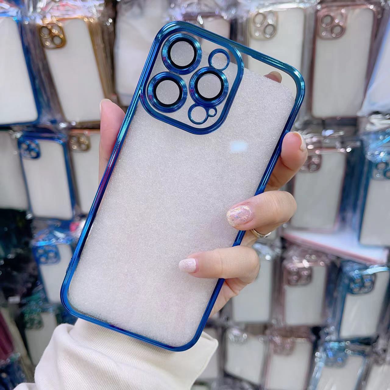 

Applicable To Apple 16 Promax Mobile Phone Case IPhone 15 New 17pro Transparent 13 Electroplated Por High End Sense 12 iPhone12pro