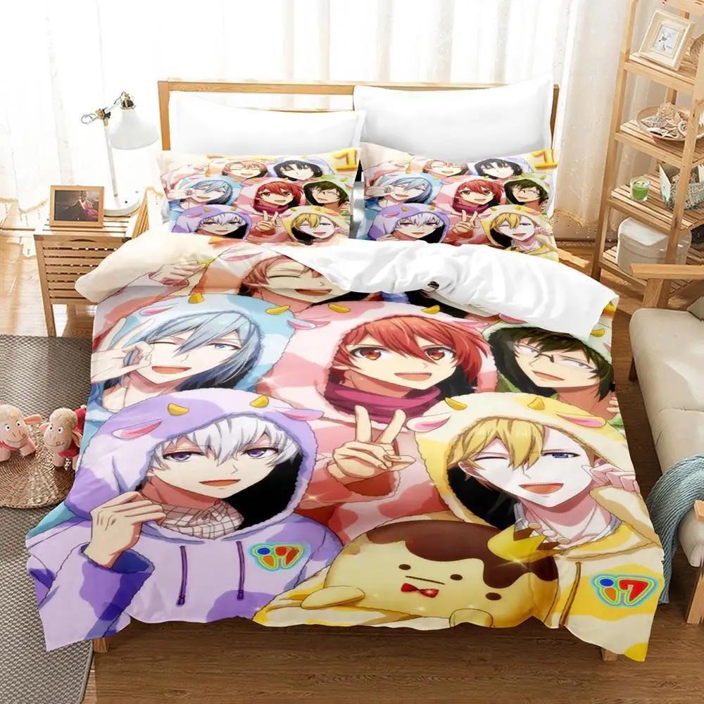 3D Print Anime IDOLiSH7 Bedding Set Single Twin Full Queen King Size Duvet Cover Sets for Kids Adults
