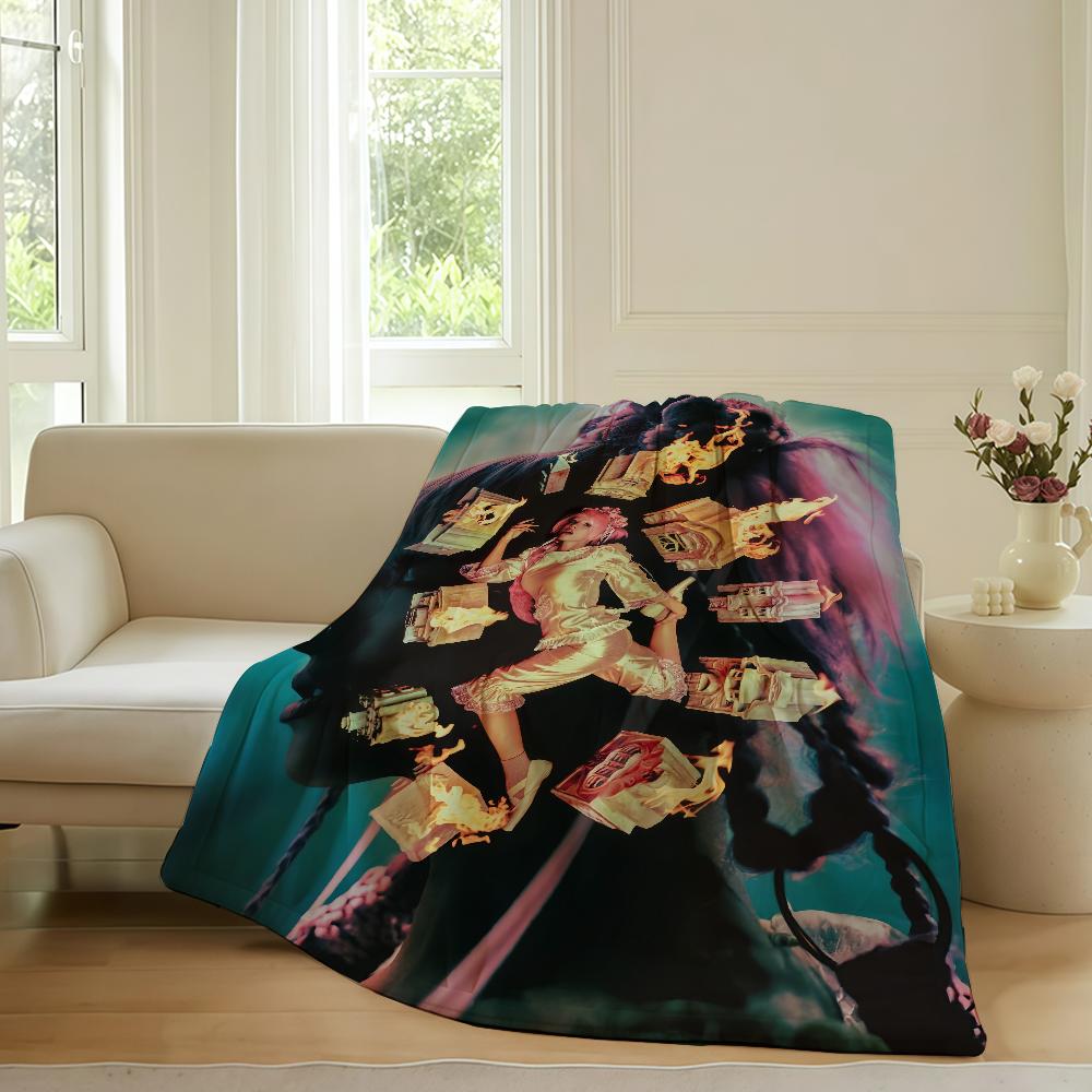 

Singer Melanie Martinez Hades Music Blanket Warm Soft Suitable For Bedroom Sofa Bed Living Room Office Travel Camping Gifts 75x90cm