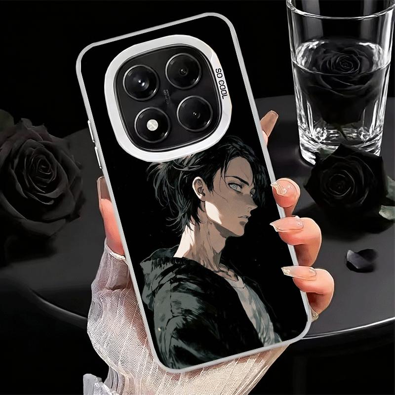 A-Attack On T-Titan Eren Yeager Soft Phone Case for Samsung Galaxy S24 S25 FE S26 Edge S23 Ultra S22 Plus S21 + Shockproof Cover