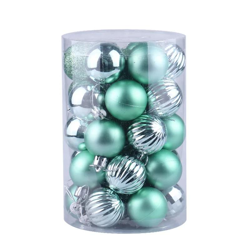 4CM Christmas Ball Box Set Available Lightweight Holiday Christmas Tree Ornament Decorations Christmas Decorations 34PCS/Box