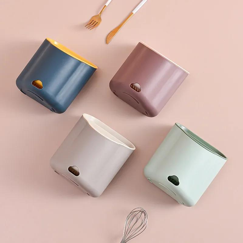 Novo 1pc talheres dreno rack colher garfo pauzinho dupla camada talheres titular talheres escorredor organizador ferramenta de cozinha