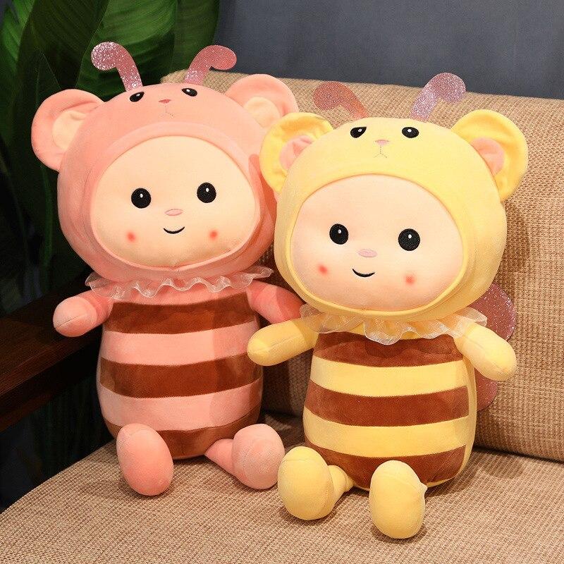 Lovely Honeybee Plush Toys Super Cute Bee Pillow Stuffed Soft Animal Dolls Kawaii Toy for Kids Children Birthday