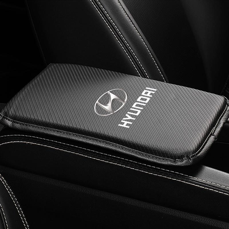 1 ks Podložky do loketní opěrky auta Kožené kryty středové konzoly Příslušenství pro Hyundai i30 Tucson i20 Accent i10 Elantra Veloster Getz