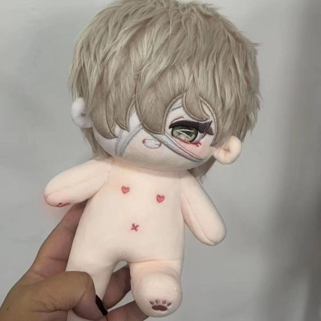 Stuffed 20Cm Game Identity V Florian Brand Fire Investigator Role Cosplay Plush Dress Up Cotton Doll With Skeleton Toys For Kids