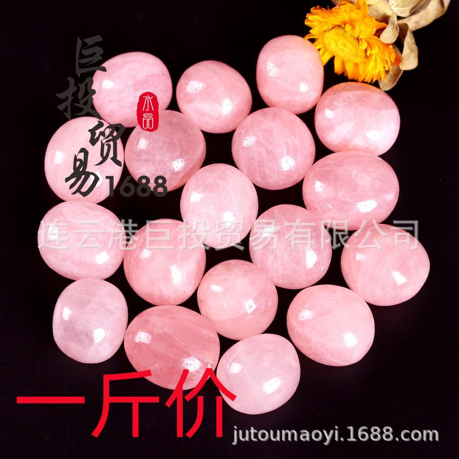 

Large Rose Quartz Crystal Roller – Pink Stone Ornament for Science Exploration & Discovery