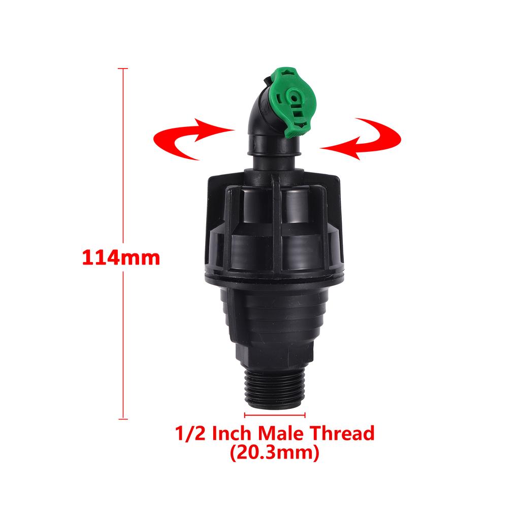 360° Rotating Sprinkler 1/2'' Male Thread Automatic Rotation Agricultural Farmland Irrigation Lawn Garden Flower Bed Watering