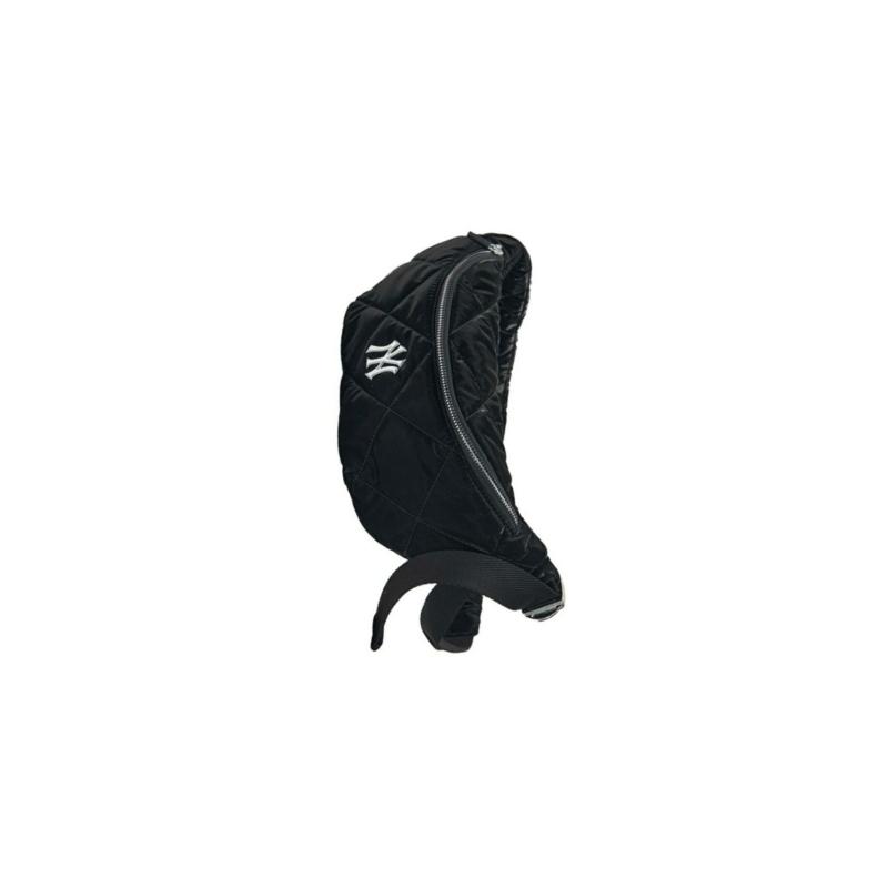 MLB Marsupio a Tracolla in Poliuretano New York Yankees Taglia Regolare Unisex Nero Casual 3AHSM064N-50BKS-BLACK