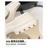 Thick Bottom Sandals Female Models Summer Outside Wear Thick Heel Velcro Students Casual Sports Sandals Slippers