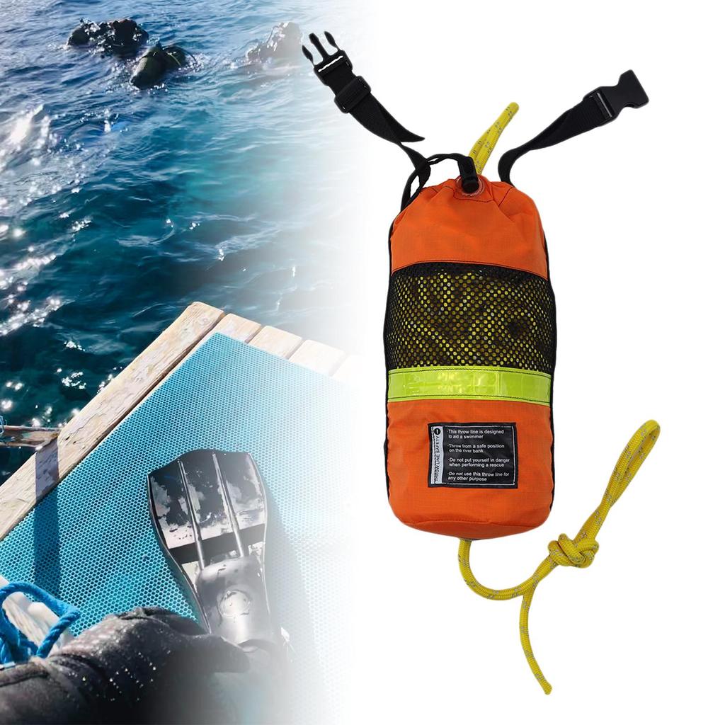 Throw Bag with Rope Water Floating Portable High Visibility for Swimming Raft Kayaking