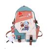 Large Capacity Schoolbag with Shoulder Strap; Student Three-piece Pencil Case Set