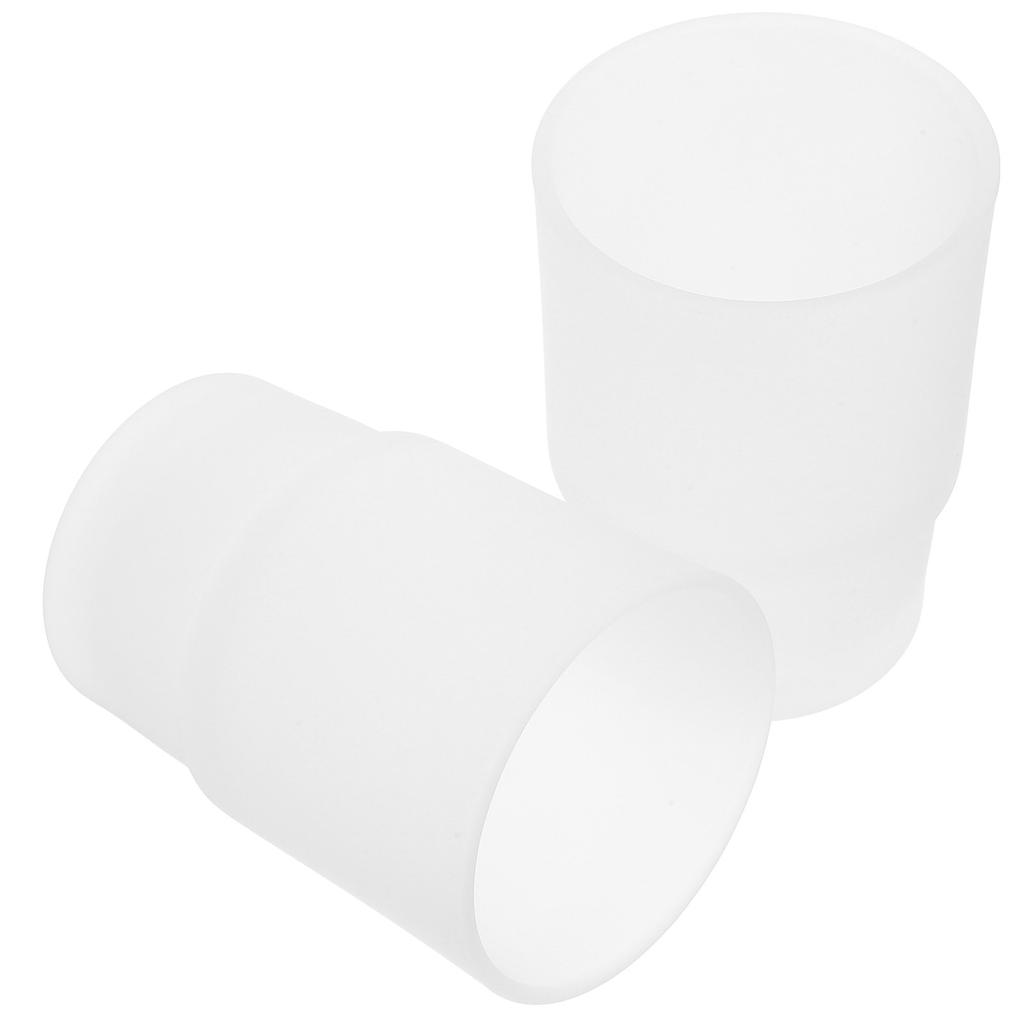 2 Stück Glas Zahnbürstenhalter Badezimmer Transparenter Zahnpasta Aufbewahrungsbecher Halter Glas Waschbecher Badezimmerzubehör