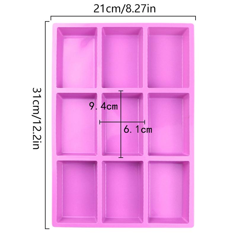 Mini Loaf Pan Bread Baking Tray Cheese Cake Silicone Mold Rectangle Diy Soap Pastry Mould Kitchen Accessories