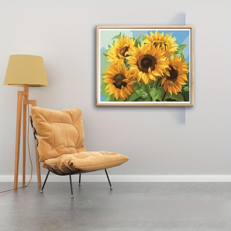 1set New 5d Diamond Painting Full Diamond Diy Core With Sunflower Daisy Golden Retriever Tiger City Designs