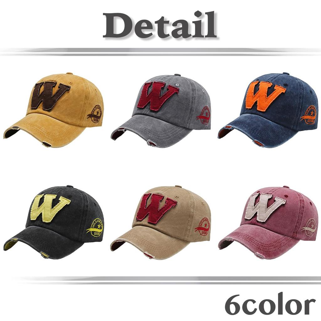 Sun CZA400 [White Fang] Hat, Cap, Denim, Sports, Casual, Protection, Vintage, Men's, Women's, (Gray)