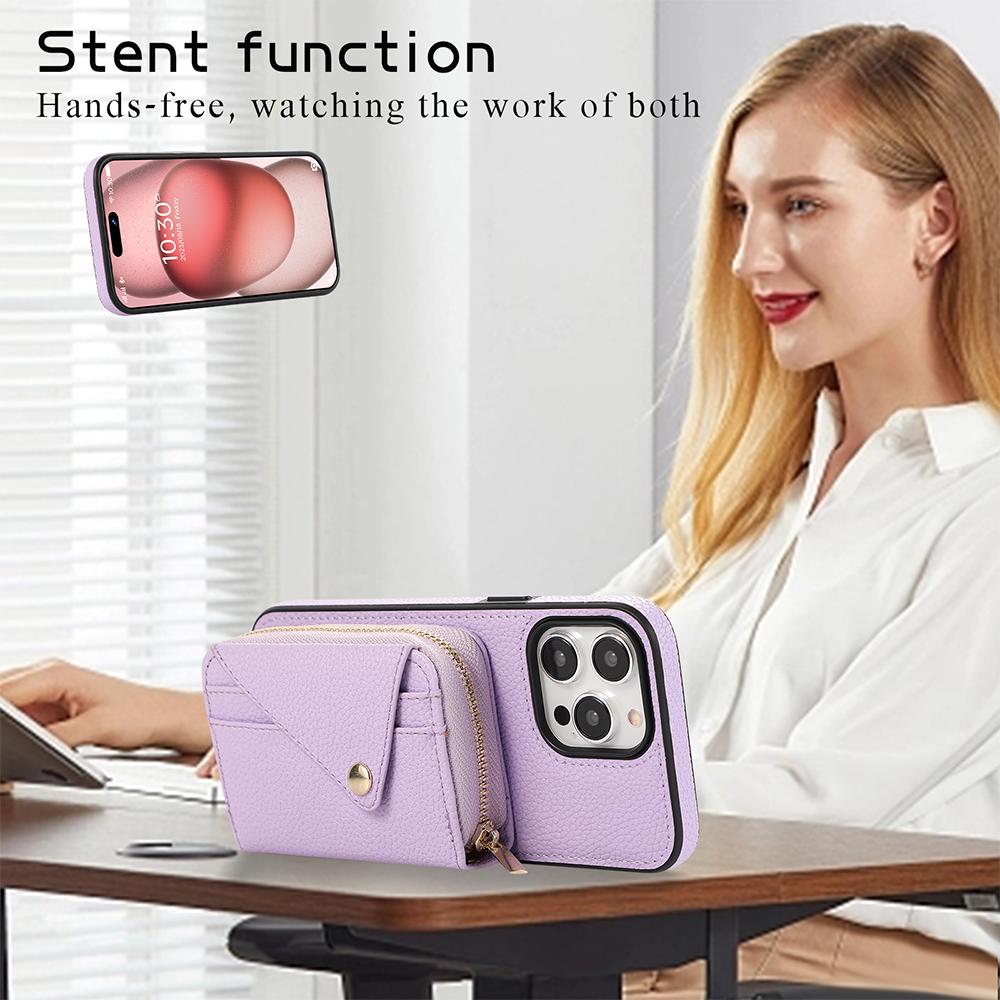 Crossbody Wallet Cards Bag Lanyard Zipper Kožené pouzdro pro iPhone 15 14 Plus 13 12 11 Pro Max XSMax XR Samsung S24 S23 S22 S21 Ultra Plus A15 A14 A54