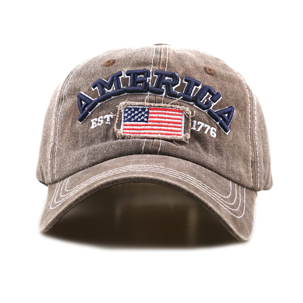 Embroidered American Independence Day Flag Baseball Cap Unisex Patriotic-Themed Fashion Casual Outdoor Sun Visor Hat