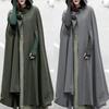 Coat Women Trench Open Front Cardigan Jacket Coat Cape Cloak Poncho Plus