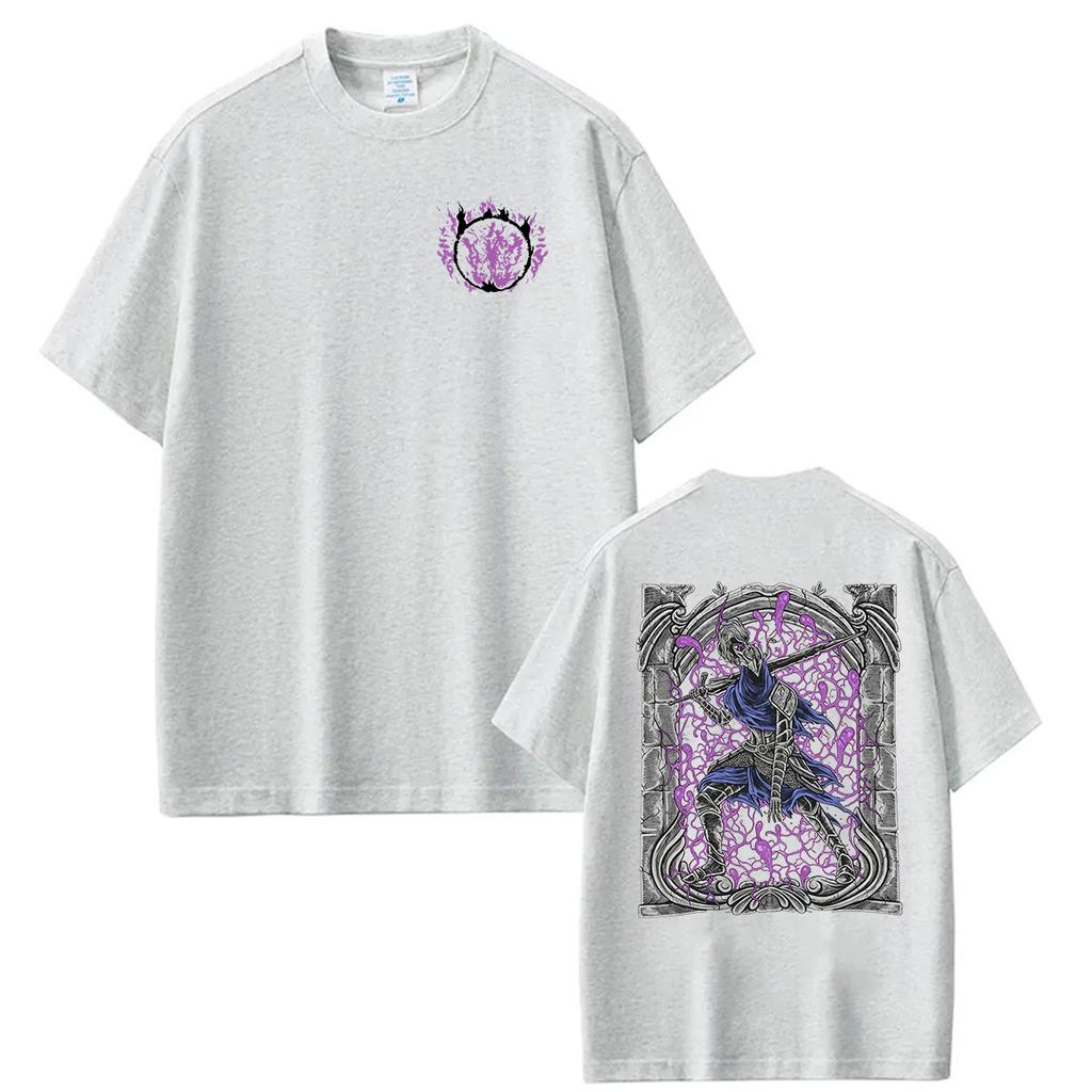 Hot Game Dark Souls Artorias of The Abyss Graphic T Shirts Mens Vintage Fashion Oversized Tshirt 100 Cotton Tshirt Streetwear