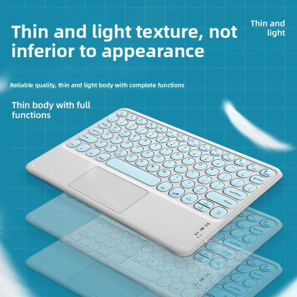 Bluetooth Wireless Keyboard for iPad iPhone Tablet Laptop with Touch Control Magnetic Smart Keyboard