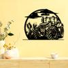 1pc Vintage Metal Tractor Wall Art Rustic Farmhouse Iron Sculpture Outdoor Fence Decor Holiday Gift Agricultural Mural