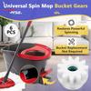 6 Stück Ersatzteile für Spin Mop, Spin Mop Eimer Kupplungslager Zahnrad Ersatz für Vileda und mehr Rotationsmopp