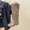 But knee pointed fashion thin boots women's autumn and winter new niche western boots long boots tide