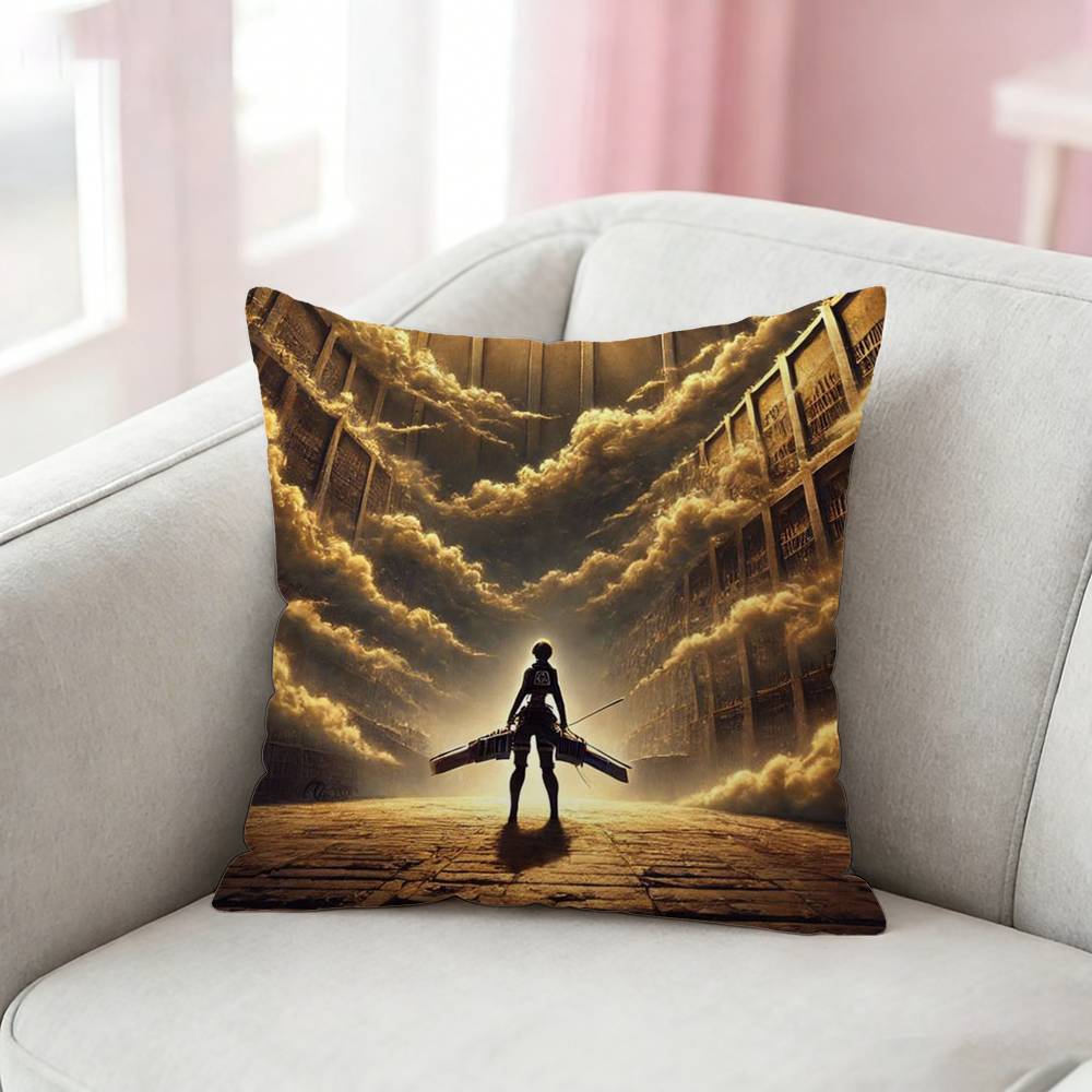 Anime AAttack COOL On Titan Pillow Case for Sofa Living Room Home office Decor Protective Cover