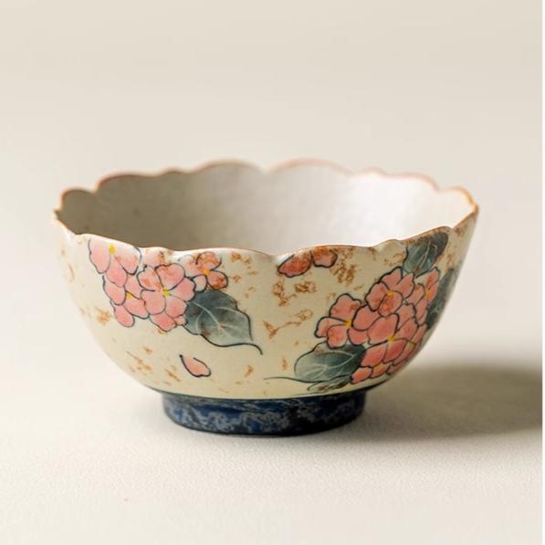 

Сине-белый, огненно-красный, расписанный вручную, мастер-чашка с гортензией, ретро керамическая домашняя чайная чашка, набор для чая кунг-фу, чайная чашка 70ml-110ml