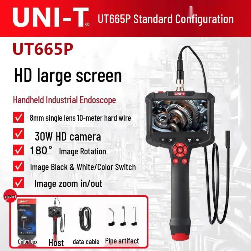 UNI-T 360° HD Endoscope Camera for Industrial and Auto Inspection