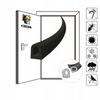 Self-adhesive door window seal D 8x10mm BLACK