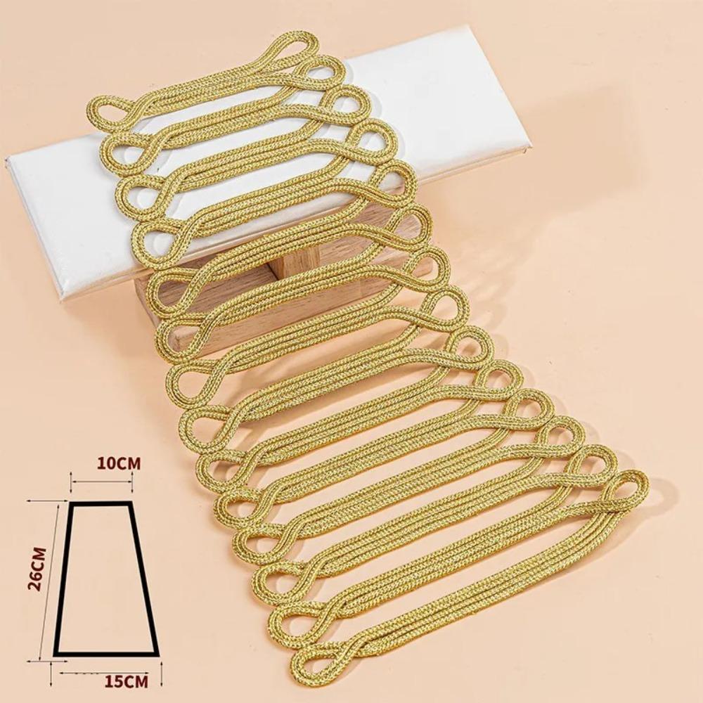 

Fashion Handmade Gold Cord Patch Gold Cord Large Size Clothing Applique Baroque Style Sew On Patches Clothing Decoration L