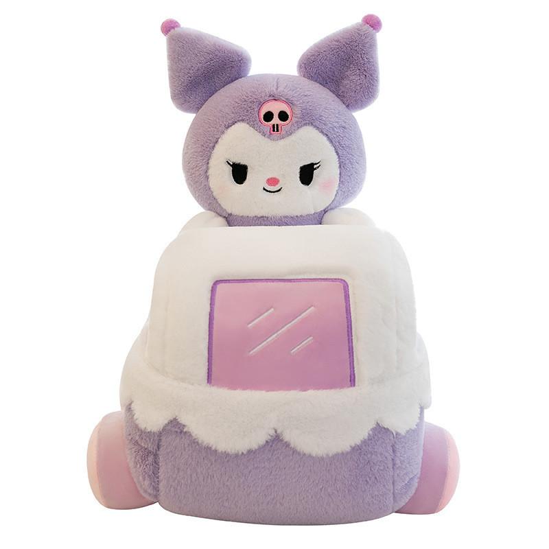 Yellow Cartoon Rabbit Plush Toy Car Doll Stuffed Animal 32*30*45 Size) Pp Cotton Filling
