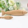 Wood Carving Artificial Sea Fish Toy Realistic Fish Playset Model  Home Kitchen Decor